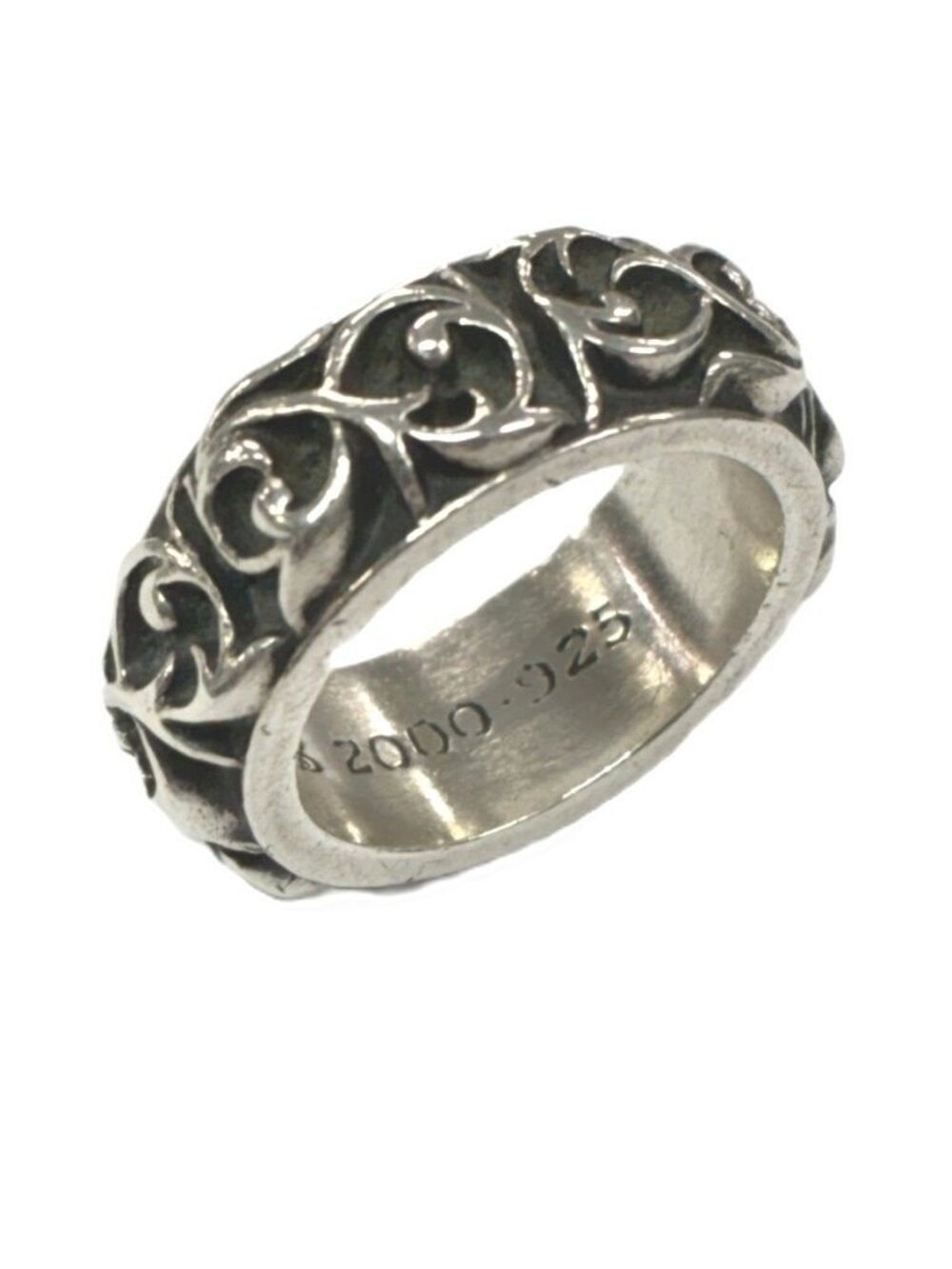 Chrome Hearts Eternity Vine Band Ring Silver